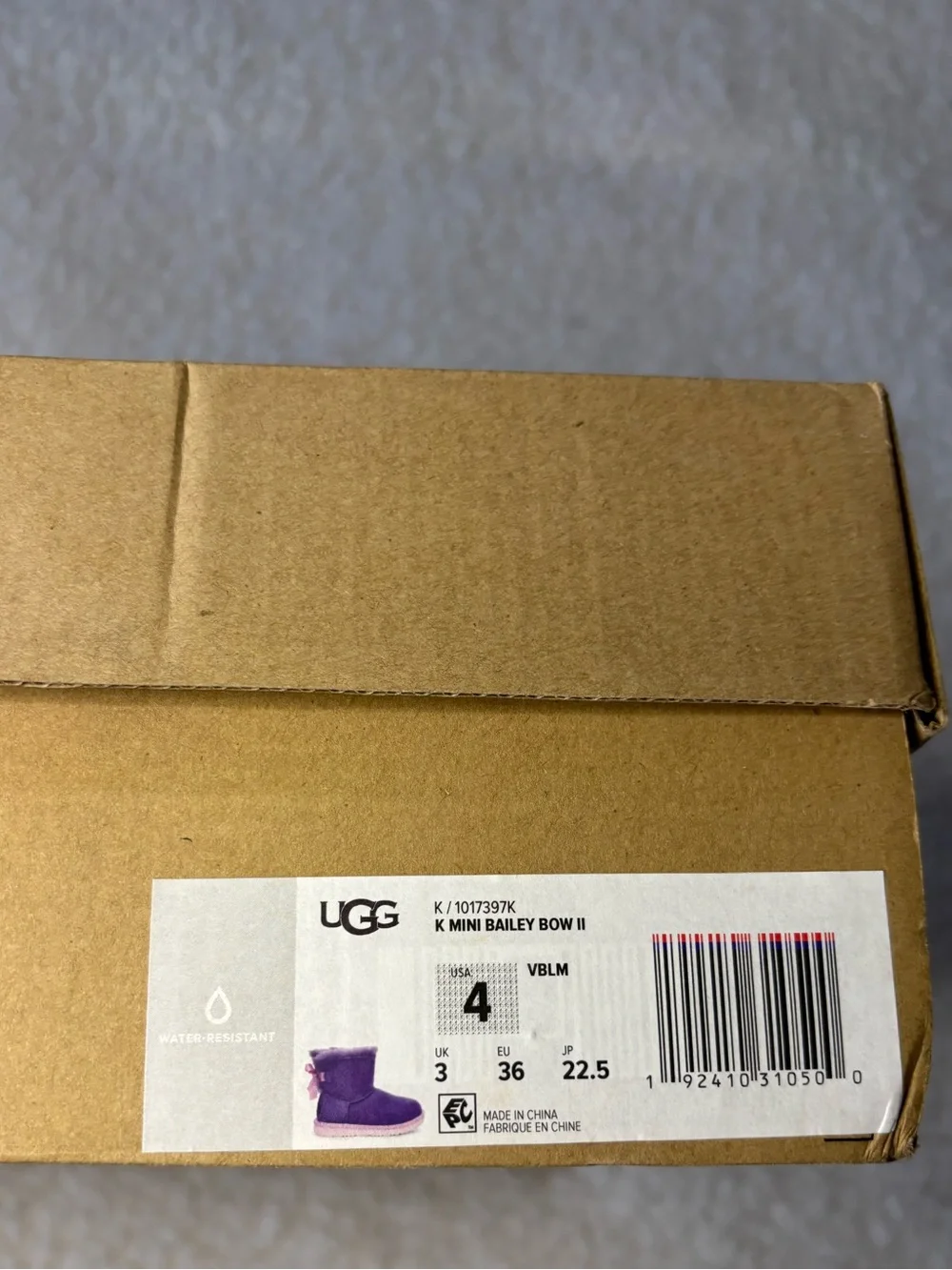 UGG Kids Violet Bloom Mini Bailey Bow II Boots